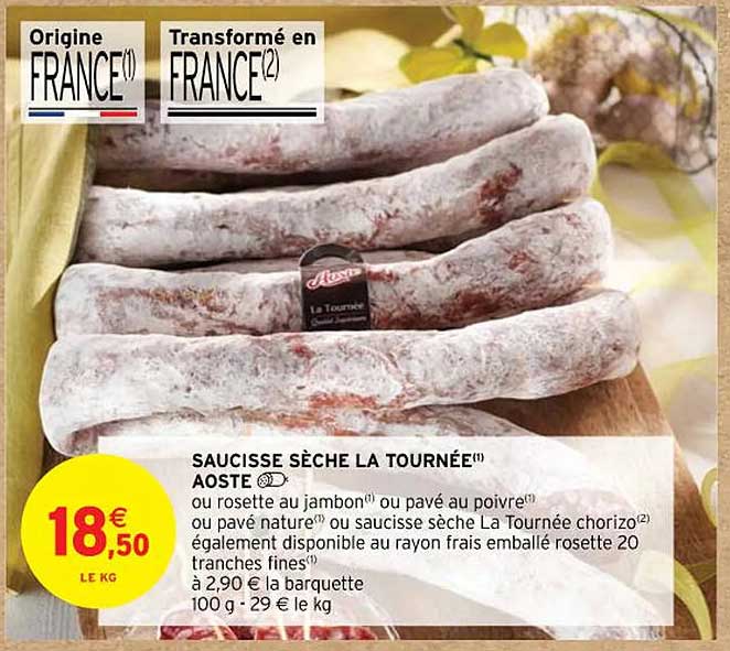 saucisse sèche la tournée aoste