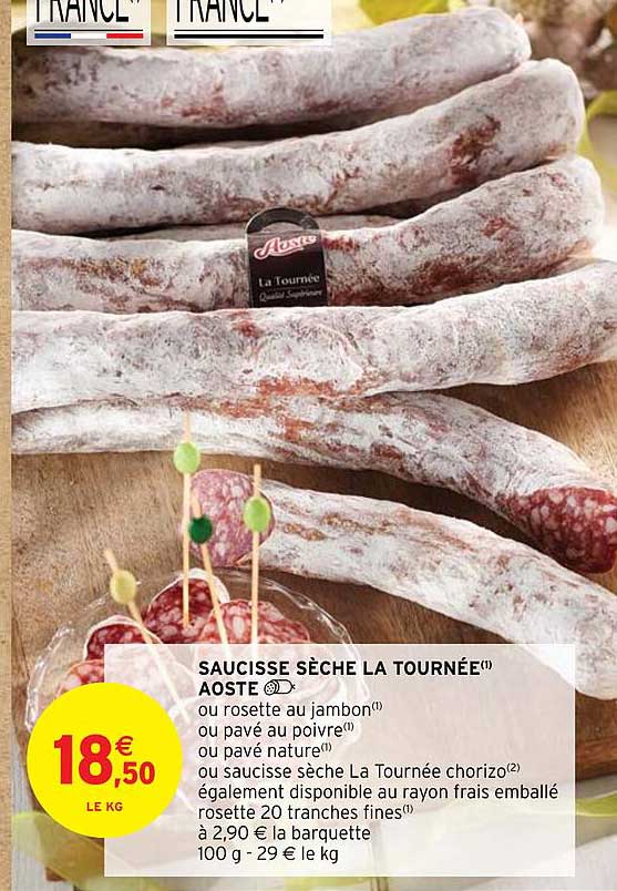 saucisse sèche la tournée aoste