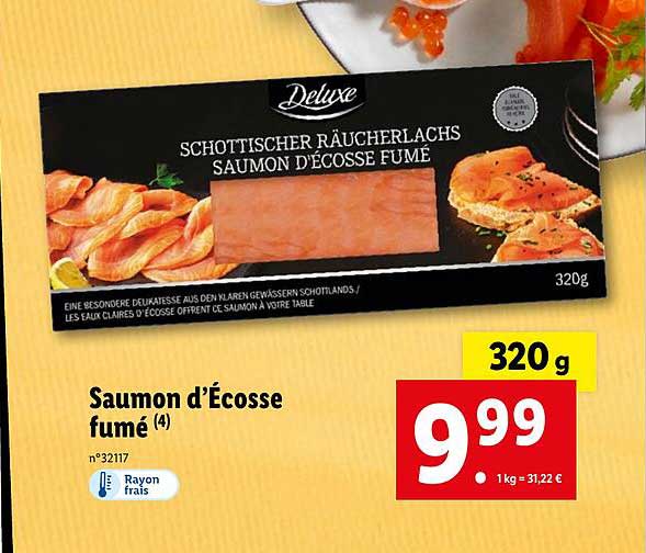 saumon d'écosse fumé