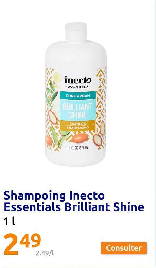 shampoing inecto essentials brilliant shine
