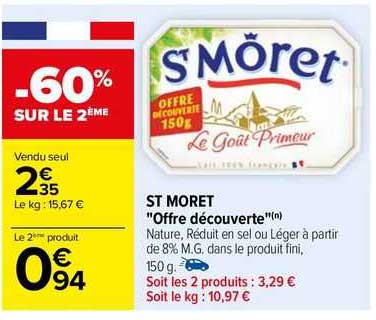 st môret "offre découverte"