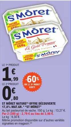 st môret nature offre découverte 17,8% mat.gr. "st môret"