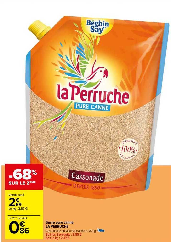 sucre pure canne la perruche