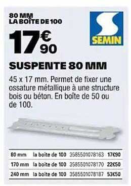 supsente 80 mm semin