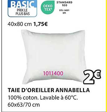 taie d'oreiller annabella