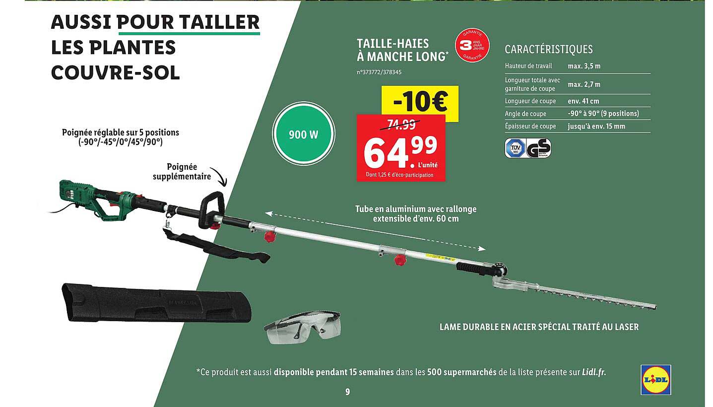 taille-haies à manche long