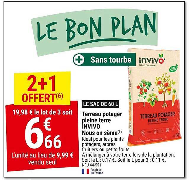 terreau potager pleine terre invivo nous on sème