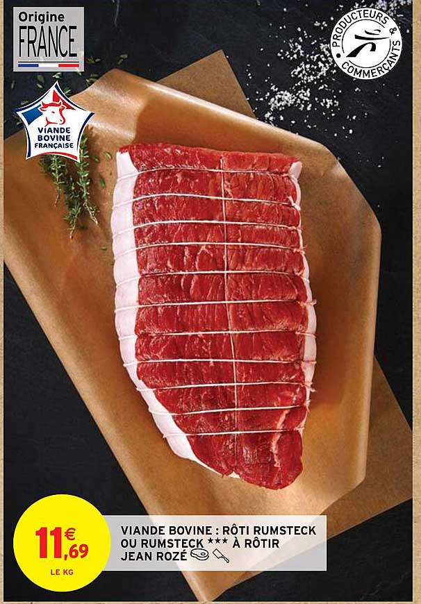 viande bovine : rôti rumsteck ou rumsteck à rôtir jean rozé