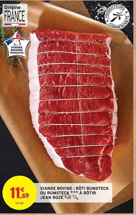 viande bovine : rôti rumsteck ou rumsteck à rôtir jean rozé