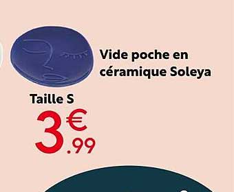 vide poche en céramique soleya taille s