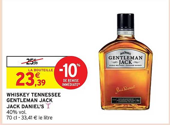 whiskey tennessee gentleman jack daniel's
