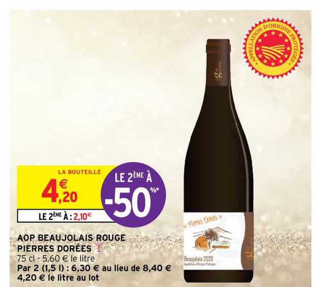 aop beaujolais rouge pierres dorées