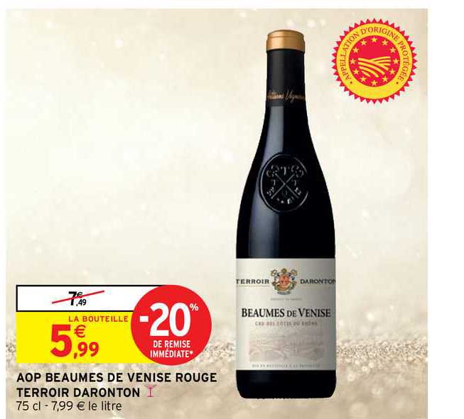 aop beaumes de venise rouge terroir daronton