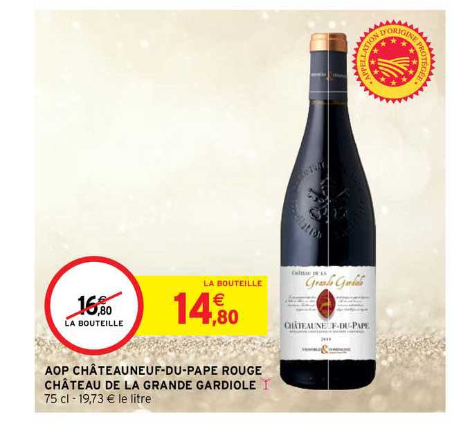 aop châteauneuf-du-pape rouge château de la grande gardiole