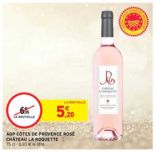 Aop Côtes De Provence Rosé Château La Roquette