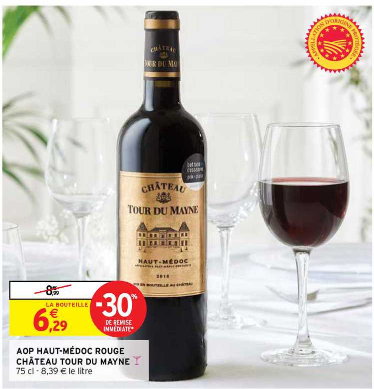 aop haut-médoc rouge château tour du mayne