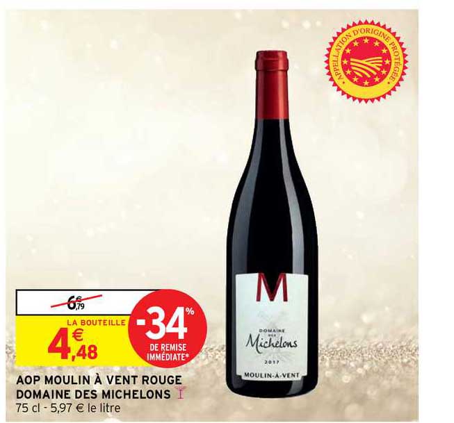 aop moulin à vent rouge domaine des michelons