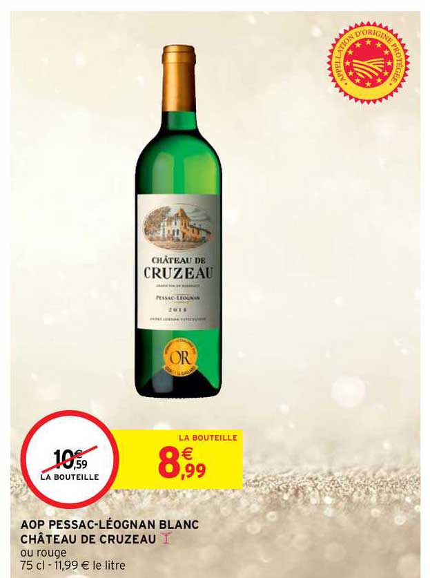 aop pessac-léognan blanc château de cruzeau