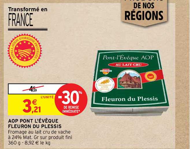 aop pont l'évêque fleuron du plessis