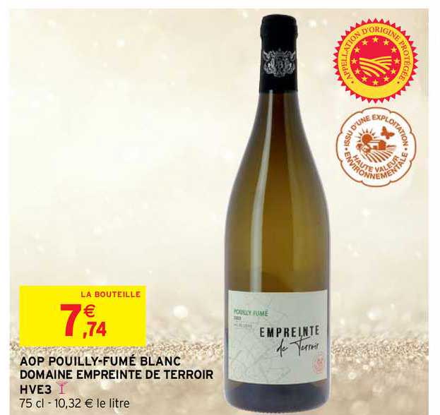 aop pouilly-fumé blanc domaine empreinté de terroir hve3