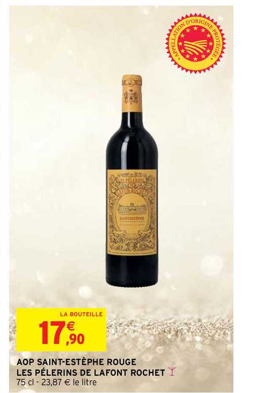 aop saint-estèphe rouge les pélerins de lafont rochet