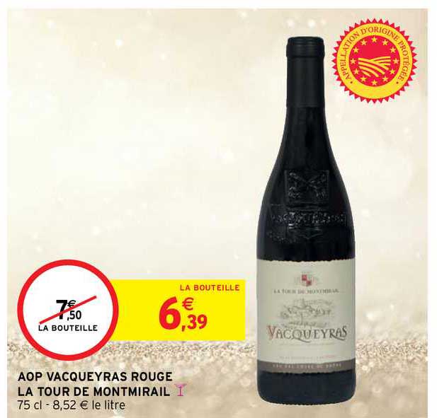 aop vacqueyras rouge la tour de montmirail