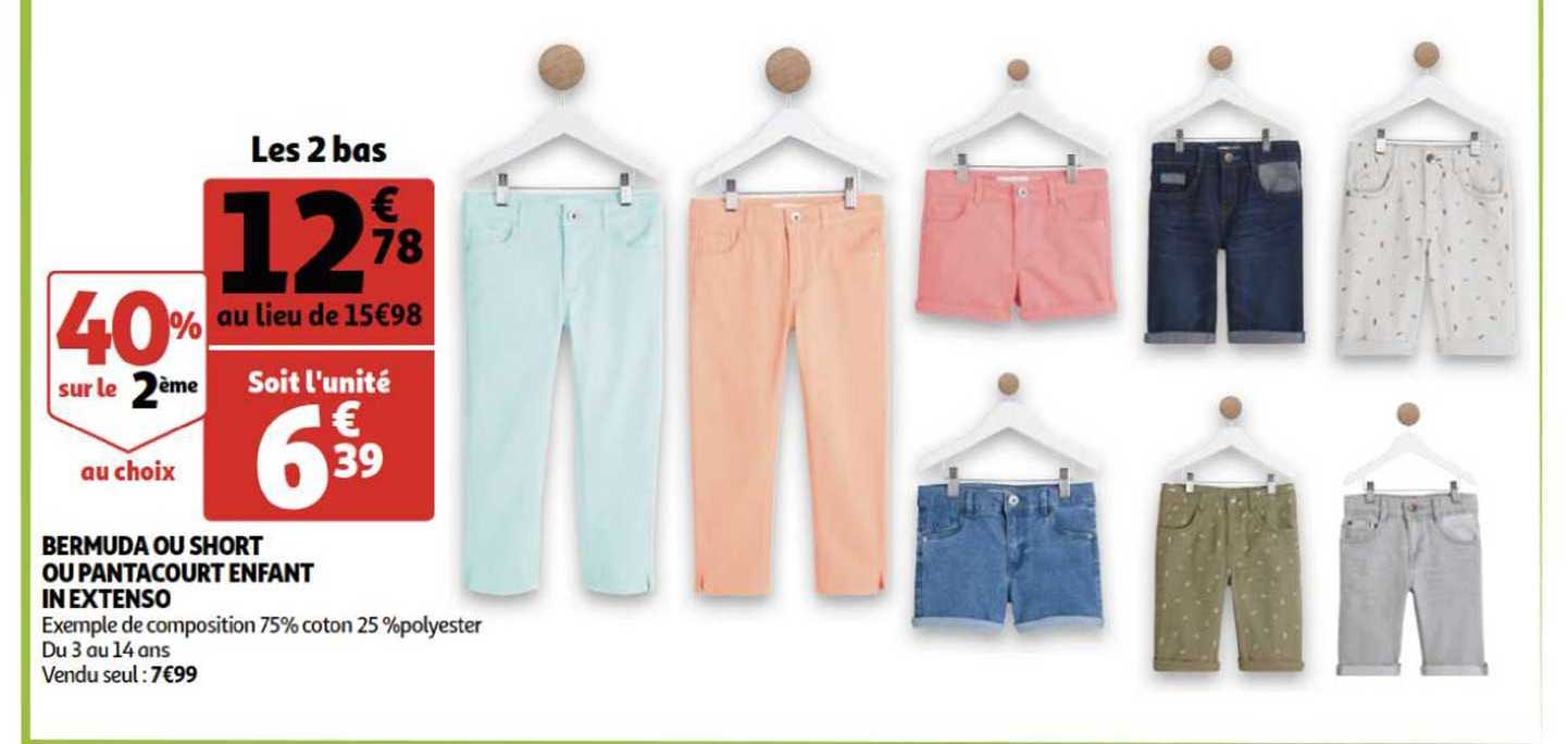 bermuda ou short ou pantacourt enfant in extenso
