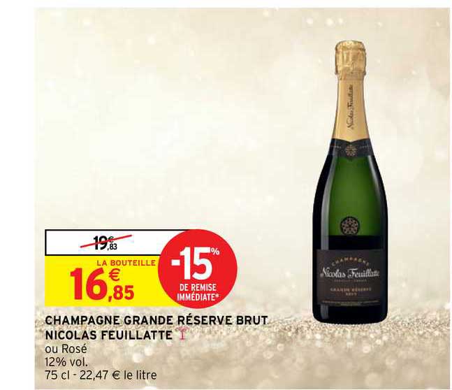 champagne grande réserve brut nicolas feuillatte
