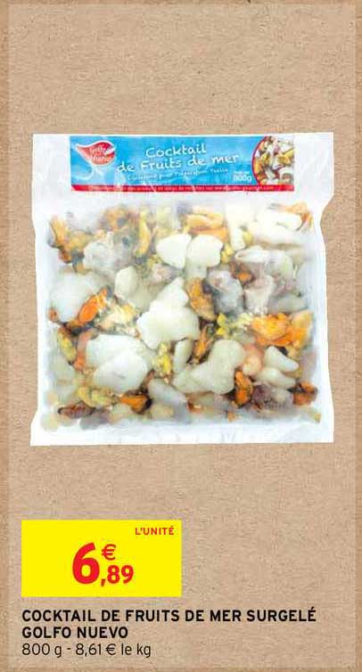 cocktail de fruits de mer surgelé golfo nuevo