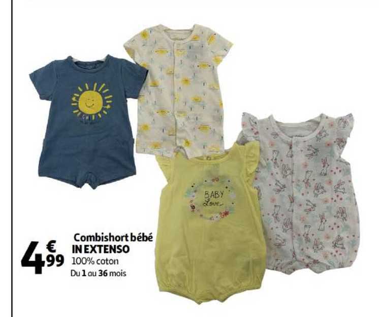 combishort bébé in extenso