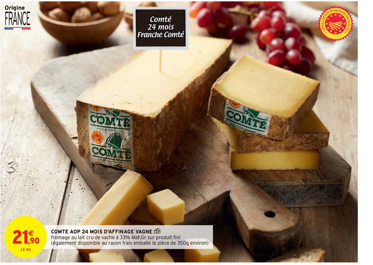 comte aop 24 mois d'affinage vagne
