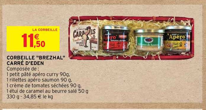 corbeille "brezhal" carré d'eden