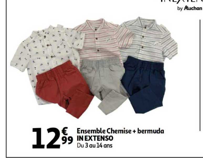 ensemble chemise + bermuda in extenso