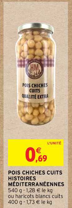 Pois Chiches Cuits Histoires Méditerranéennes