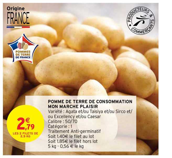 pomme de terre de consommation mon marche plaisir
