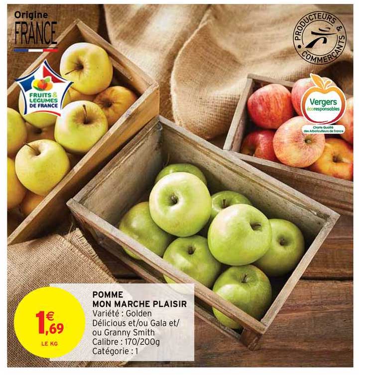 pomme mon marché plaisir