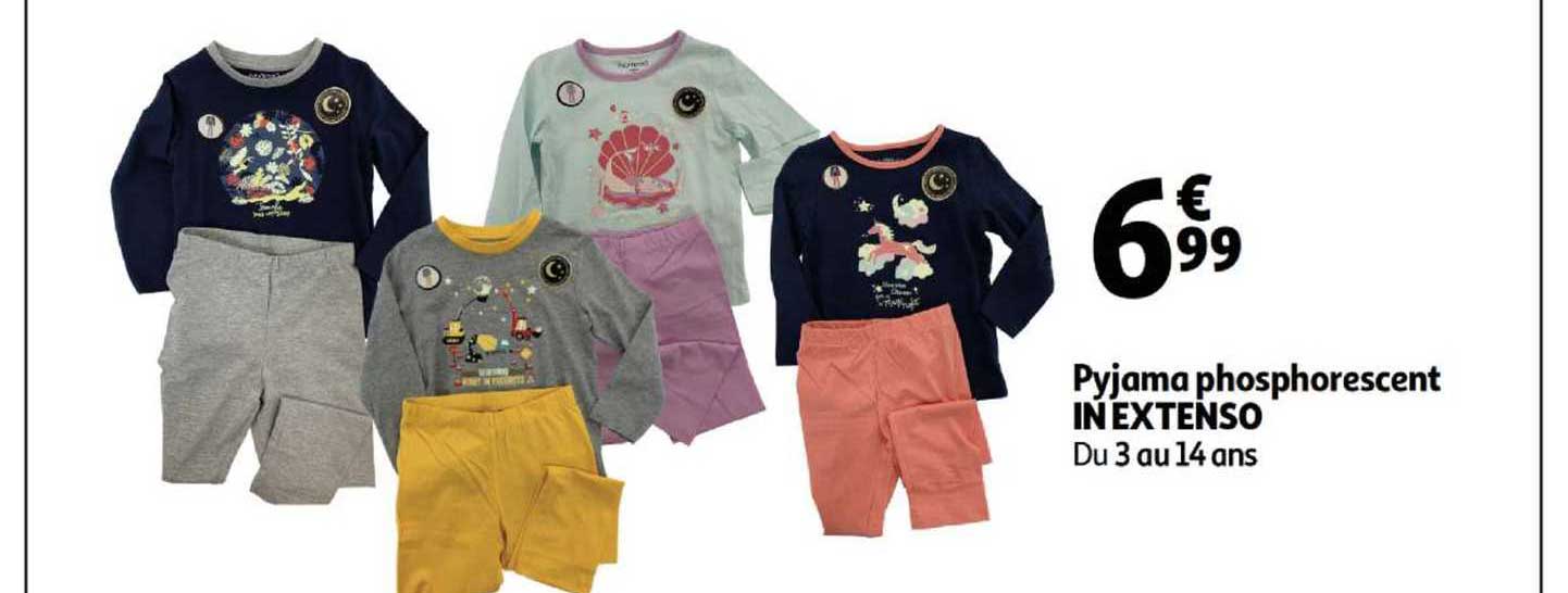 pyjama phosphorescent in extenso