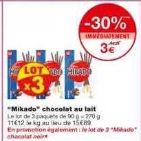 "mikado" Chocolat Au Lait