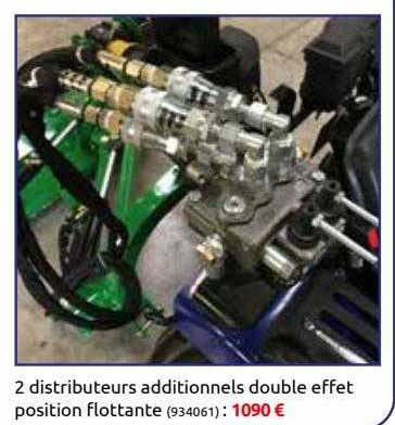 2 distributeurs additionnels double effet position flottante