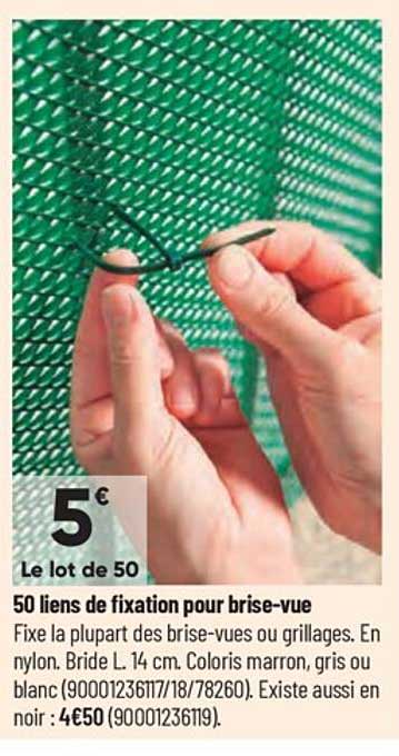 50 liens de fixation pour brise-vue