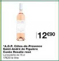 a.o.p. côtes-de-provence saint-andré de figuière cuvée rosalie rosé