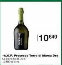 a.o.p. prosecco terre di marca dry