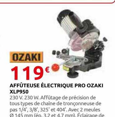 Affûteuse électrique Pro Ozaki Xlp950