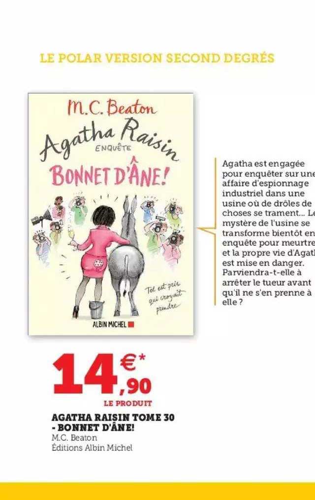 agatha raisin tome 30 - bonnet d'âne!