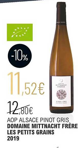 aop alsace pinot gris domaine mittnacht frère les petits grains