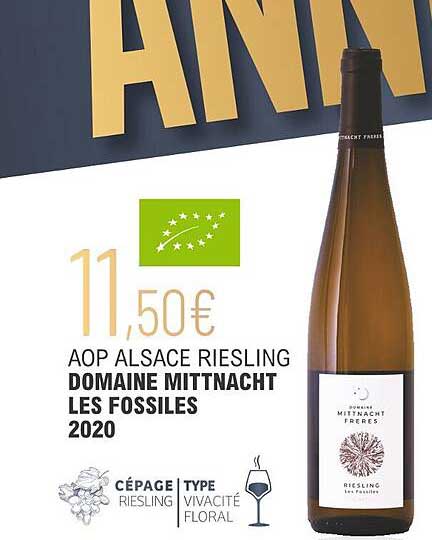 aop alsace riesling domaine mittnacht les fossiles 2020