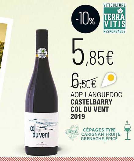 aop languedoc castelbarry col du vent 2019