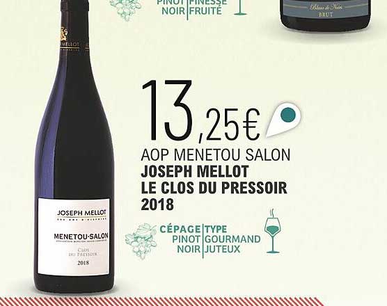 aop menetou salon joseph mellot le clos du pressoir 2018