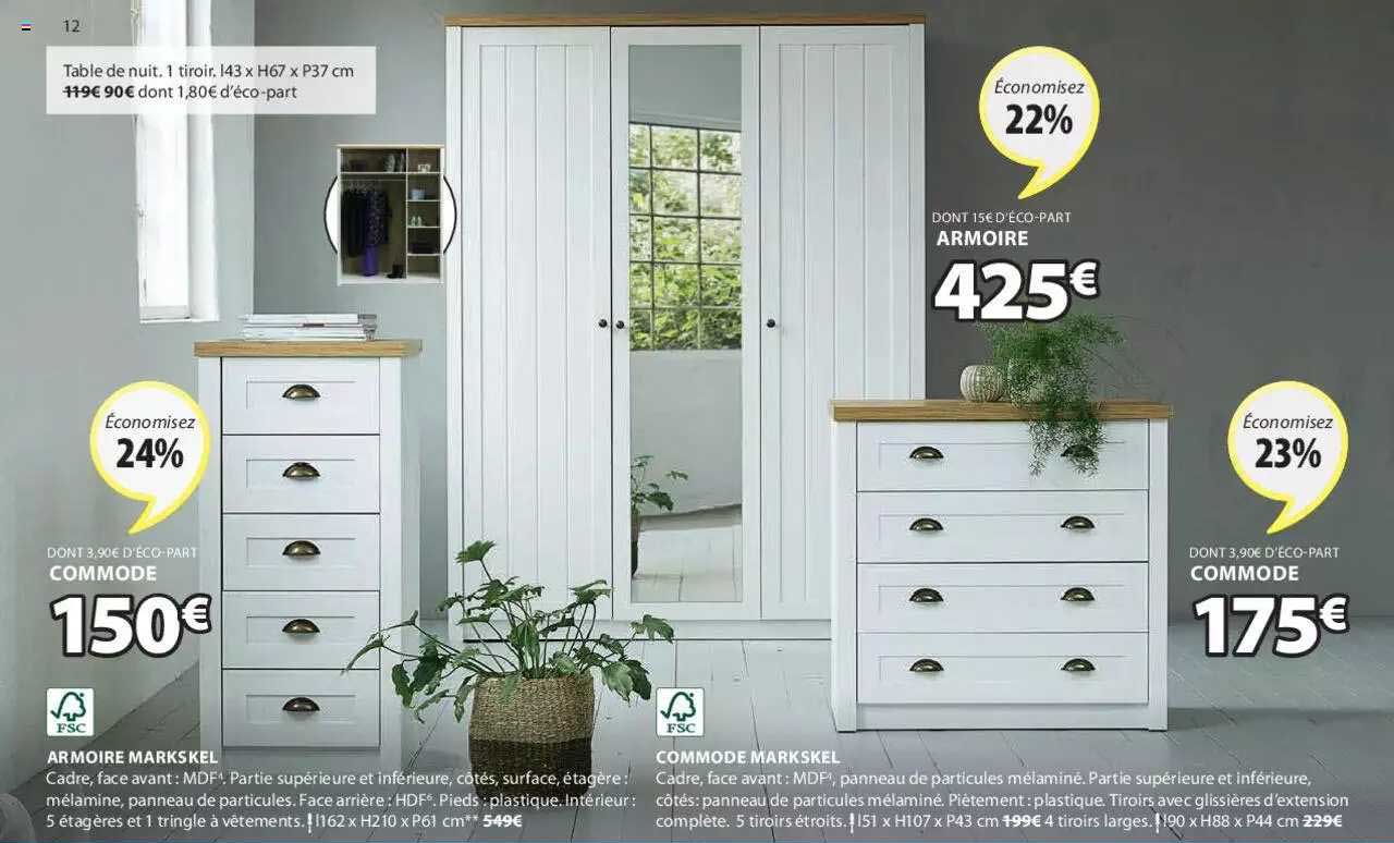 Armoire Markskel , Commode Markskel