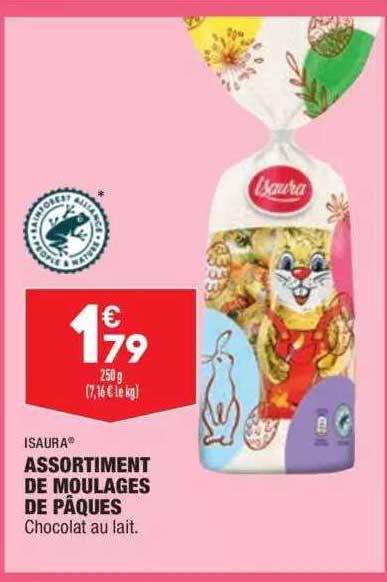 assortiment de moulages de pâques isaura